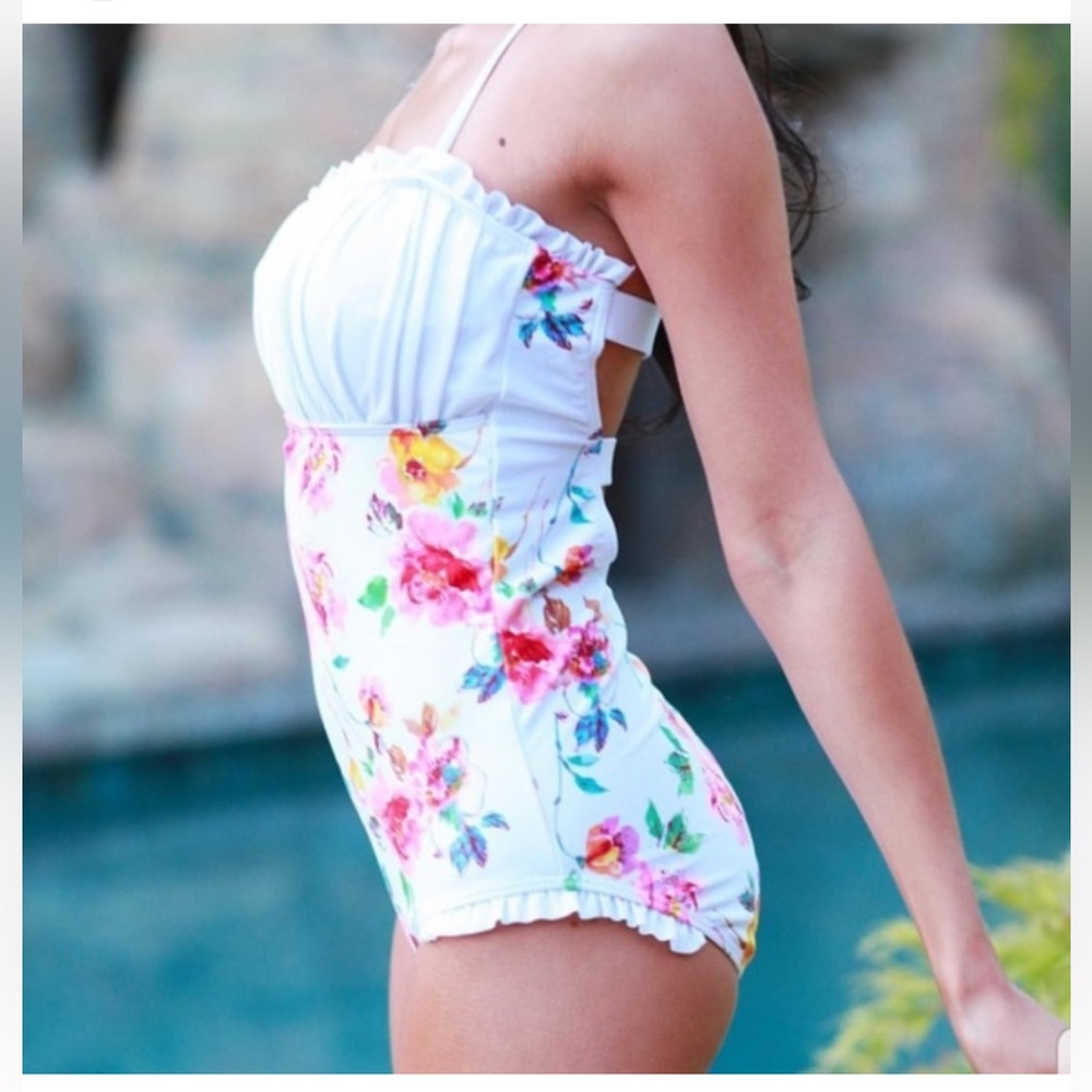 RAD Floral One piece bathing suit